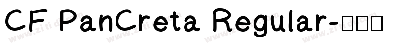 CF PanCreta Regular字体转换